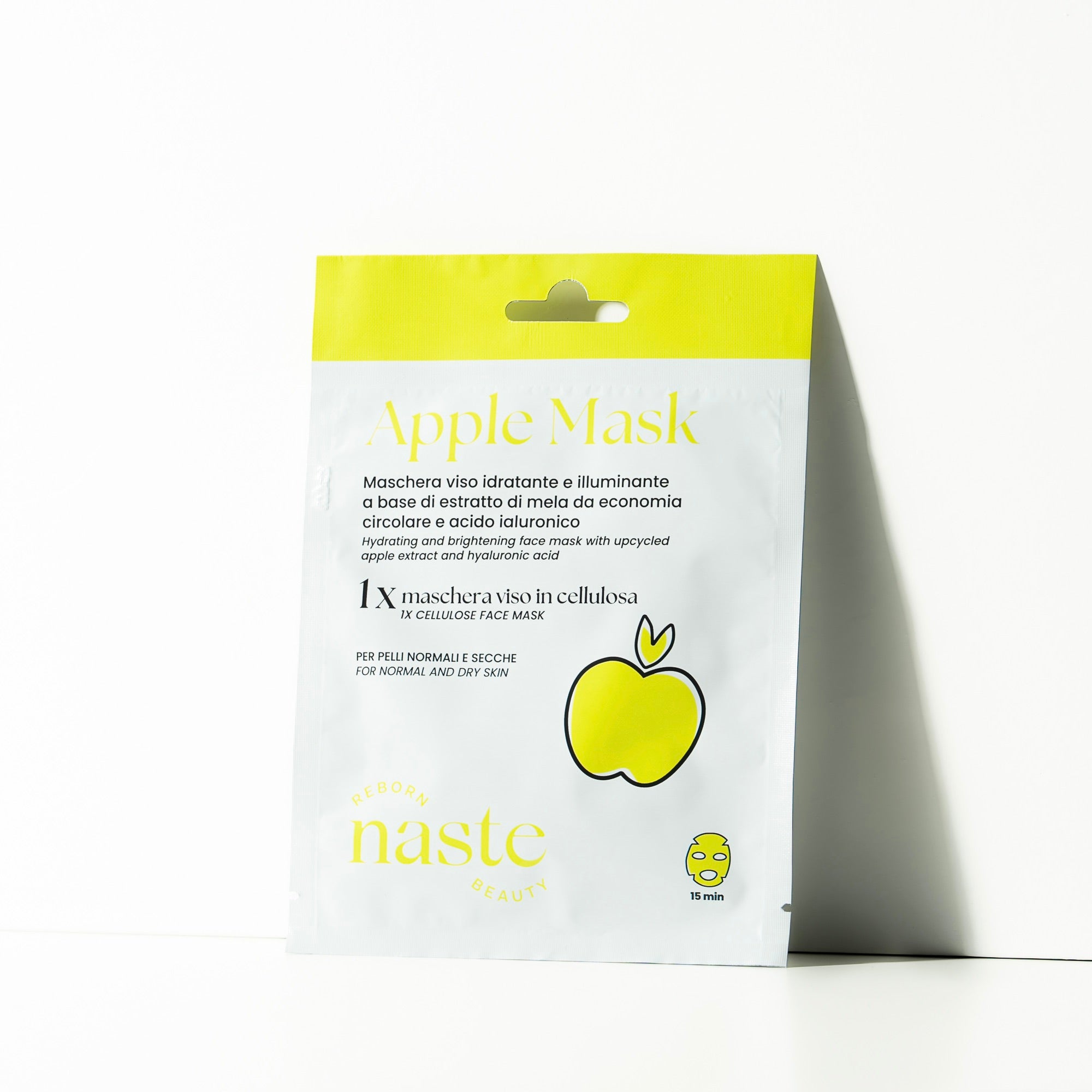 Maschera viso idratante mela